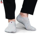 Tất nam cổ ngắn Bizmen cotton kháng khuẩn khử mùi giày lười có silicol chống trượt - BSC.001