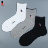 Tất Nam Công Sở Cotton Cổ Trung Kháng Khuẩn Khử Mùi Bizmen - CO.04