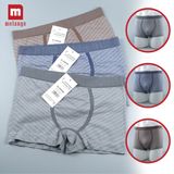 Combo 3 Quần Lót, Quần Sịp Boxer Nam Melange Siêu Co Giãn, Thoáng Khí, Mềm Mại - FOR01