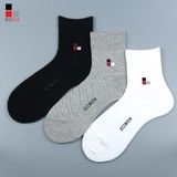 Tất Nam Công Sở Cotton Cổ Trung Kháng Khuẩn Khử Mùi Bizmen - CO.03