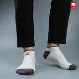 Tất Nam Cổ Ngắn Sợi Tre, Kháng Khuẩn-Khử Mùi Melange - MB.01.32