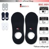 Tất nam cổ ngắn Bizmen cotton kháng khuẩn khử mùi giày lười có silicol chống trượt - BSC.001