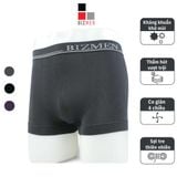 Hộp 3 Quần Boxer Cao Cấp Bizmen Không Đường May, Kháng Khuẩn Khử Mùi, Quần Lót Đùi Nam Sợi Tre (Bamboo) pha Cotton