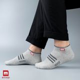 Tất Nam Kẻ, Cổ Ngắn, Kháng Khuẩn - Khử Mùi Melange - MC.01.09