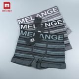 Combo 3 Quần Lót, Quần Sịp Boxer Nam Melange Chất Liệu Bamboo, Kháng Khuẩn - Khử Mùi, Thoáng Mát - MB.22.06