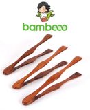 Kẹp gỗ màu nâu BAMBOO HOME gắp đồ ăn bánh ngọt, trộn salad tiện dụng