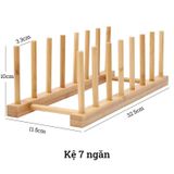 Kệ Úp Dĩa Tre BAMBOO HOME Giá Trưng Bày Nhà Bếp Tiện Lợi Nhiều Kích Thước