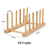 Kệ Úp Dĩa Tre BAMBOO HOME Giá Trưng Bày Nhà Bếp Tiện Lợi Nhiều Kích Thước