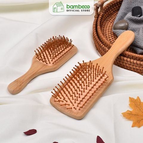 Lược Gỗ Tre Massage Da Đầu BAMBOOO ECO Bằng Tre Thân Thiện Với Môi Trường