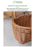 Giỏ đan decor treo tường Bambooo Eco đựng hoa quả trái cây đồ khô phong cách Hàn Quốc Cao Cấp