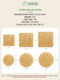 Miếng lót nồi gỗ tre BAMBOOO ECO cách nhiệt chống trầy mặt bàn