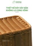 Túi Đựng Đồ Hoa Quả Đi Chợ, Đi Biển, Dã Ngoại BAMBOOO ECO Giỏ Có Quai Xách Chịu Lực - Chịu Nước