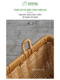 Giỏ Đựng Đồ Treo Tường Chữ Nhật BAMBOOO ECO Để Hành Tỏi Ớt Cà Chua Hoa Khô Bánh Kẹo