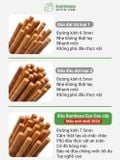 Bộ đũa gỗ tre tự nhiên 10 đôi BAMBOOO ECO an toàn vệ sinh, sử dụng cho gia đình, nhà hàng, khách sạn, đồ dùng nhà bếp