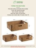 Giỏ Mây Nhựa Đan Tay BAMBOOO ECO Tiện Lợi Thẩm Mỹ Cho Không Gian Sống Gọn Gàng Hiện Đại