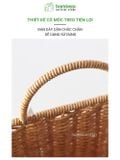Giỏ đựng hành tỏi khô đa năng BAMBOOO ECO Giỏ gắn hoa treo tường giả mây phong cách Hàn Quốc