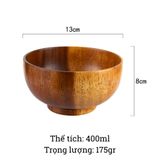 Bát gỗ tràm BAMBOOO ECO chén dùng ăn cơm Salad, hoa quả dầm, đựng sinh tố, kem, chè, papaya thân thiện môi trường