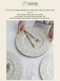 Tấm Lót Bàn Ăn Placemat khảm trai BAMBOO HOME Sang Trọng Bắt Mắt Phong Cách Bắc Âu Dùng Trong Nhà Hàng Khách Sạn Cao Cấp