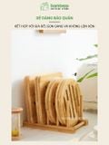Miếng lót nồi gỗ tre BAMBOOO ECO cách nhiệt chống trầy mặt bàn