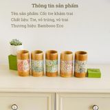 Cốc hũ tre khảm trai cao cấp BAMBOO HOME quà tặng hàng Việt Nam cho khách hàng cá nhân doanh nghiệp bạn bè thân yêu