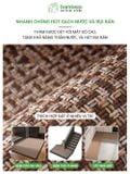 Thảm bếp 2024 sợi dệt thấm nước nhanh BAMBOOO ECO thảm trải sàn nhà bếp chống trơn trượt bằng cao su