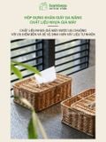 Hộp Giấy Ăn Chất Liệu Mây Nhựa Cao Cấp BAMBOOO ECO Đảm Bảo An Toàn Và Đẹp Mắt