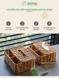 Hộp Giấy Ăn Chất Liệu Mây Nhựa Cao Cấp BAMBOOO ECO Đảm Bảo An Toàn Và Đẹp Mắt