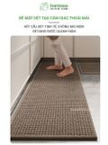 Thảm bếp 2024 sợi dệt thấm nước nhanh BAMBOOO ECO thảm trải sàn nhà bếp chống trơn trượt bằng cao su