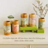 Cốc hũ tre khảm trai cao cấp BAMBOO HOME quà tặng hàng Việt Nam cho khách hàng cá nhân doanh nghiệp bạn bè thân yêu