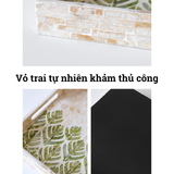 Khay khảm Việt Nam BAMBOO HOME tinh xảo nhiều hình dáng kích thước dừng trong gia đình , nhà hàng , khách sạn cao cấp