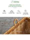 Giỏ Đựng Đồ Treo Tường Chữ Nhật BAMBOOO ECO Để Hành Tỏi Ớt Cà Chua Hoa Khô Bánh Kẹo