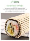 Mành Tre Cuộn Cơm BAMBOOO ECO Dụng CụCuộn Kimbap Dùng Trong Nhà Bếp Gia Đình Nhà Hàng