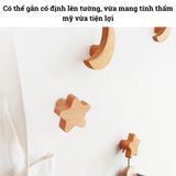 Móc gỗ sồi treo tường BAMBOO HOME núm gắn tường các loại đồ gia dụng tiện ích decor trang trí nhà cửa phong cách Nhật