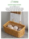 Giỏ Đựng Đồ Treo Tường Chữ Nhật BAMBOOO ECO Để Hành Tỏi Ớt Cà Chua Hoa Khô Bánh Kẹo