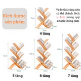 Kệ sách hình cây BAMBOO HOME, giá đựng sách bằng tre nhiều kích thước, tiết kiệm không gian, sử dụng cho phòng làm việc