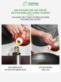 Chai đựng dầu ăn thể tích 500ml BAMBOOO ECO chịu nhiệt 400°c thủy tinh Borosilicate , thân inox