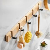 Móc treo bằng tre BAMBOO HOME giá treo quần áo đa năng có thể gập gọn, gắn tường tiện lợi, trang trí decor nhà cửa