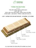 Mành Tre Cuộn Cơm BAMBOOO ECO Dụng CụCuộn Kimbap Dùng Trong Nhà Bếp Gia Đình Nhà Hàng