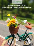 Giỏ Gắn Xe Đạp Đan Thủ Công BAMBOOO ECO Nhiều Màu Sắc, Deo Dai, Dễ Sử Dụng