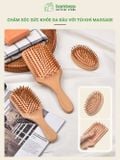 Lược Gỗ Tre Massage Da Đầu BAMBOOO ECO Bằng Tre Thân Thiện Với Môi Trường