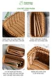 Khay đựng đồ đa năng BAMBOOO ECO để đũa thìa hoặc đồ khô bánh mì trong siêu thị, nhà hàng