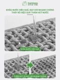 Thảm Phòng Tắm Nhung Cao Cấp BAMBOOO ECO Siêu Thấm Hút , Dày Dặn Nhiều Lớp , Đế Cao Su Chống Trượt