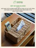 Hộp Giấy Ăn Chất Liệu Mây Nhựa Cao Cấp BAMBOOO ECO Đảm Bảo An Toàn Và Đẹp Mắt