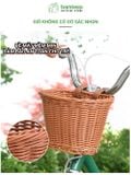Giỏ Gắn Xe Đạp Đan Thủ Công BAMBOOO ECO Nhiều Màu Sắc, Deo Dai, Dễ Sử Dụng