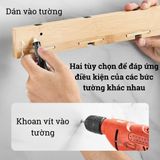 Móc treo bằng tre BAMBOO HOME giá treo quần áo đa năng có thể gập gọn, gắn tường tiện lợi, trang trí decor nhà cửa