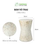 Đôn Bàn Khảm Trai Cao Cấp BAMBOO HOME Phong Cách Bắc Âu Để Cạnh Sofa Phòng Khách Trong Gia Đình - Khách Sạn - Resort