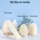 Bông tắm xơ mướp BAMBOO HOME tự nhiên không tẩy trắng