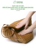 Túi Đựng Đồ Hoa Quả Đi Chợ, Đi Biển, Dã Ngoại BAMBOOO ECO Giỏ Có Quai Xách Chịu Lực - Chịu Nước