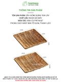 Khay nhựa giả mây chống trượt BAMBOOO ECO đựng đồ khô bánh kẹo hướng dương dùng trong nhà hàng