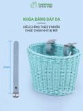 Giỏ Gắn Xe Đạp Đan Thủ Công BAMBOOO ECO Nhiều Màu Sắc, Deo Dai, Dễ Sử Dụng